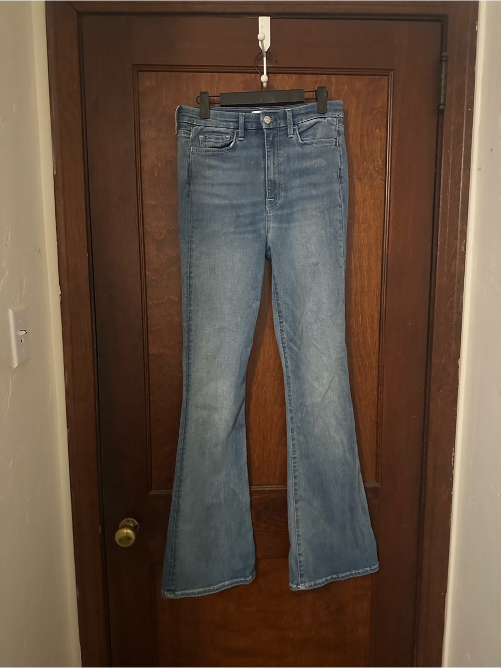 7 For All Mankind Ultra High Rise Skinny Bootcut Jeans Size 29 - Picture 2 of 5